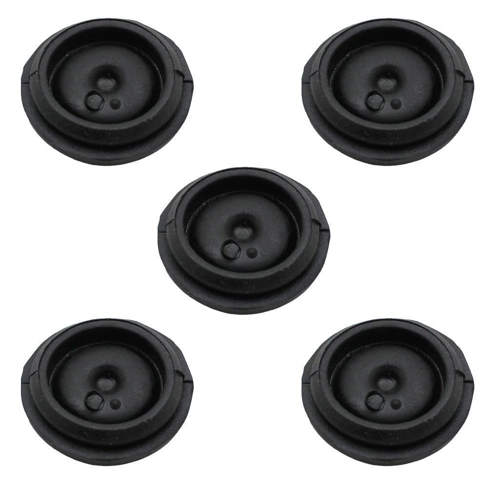 (5) New Black Rubber Grease Plug Hub Dust Caps Fits AL-KO Trailer Camper RV Axle