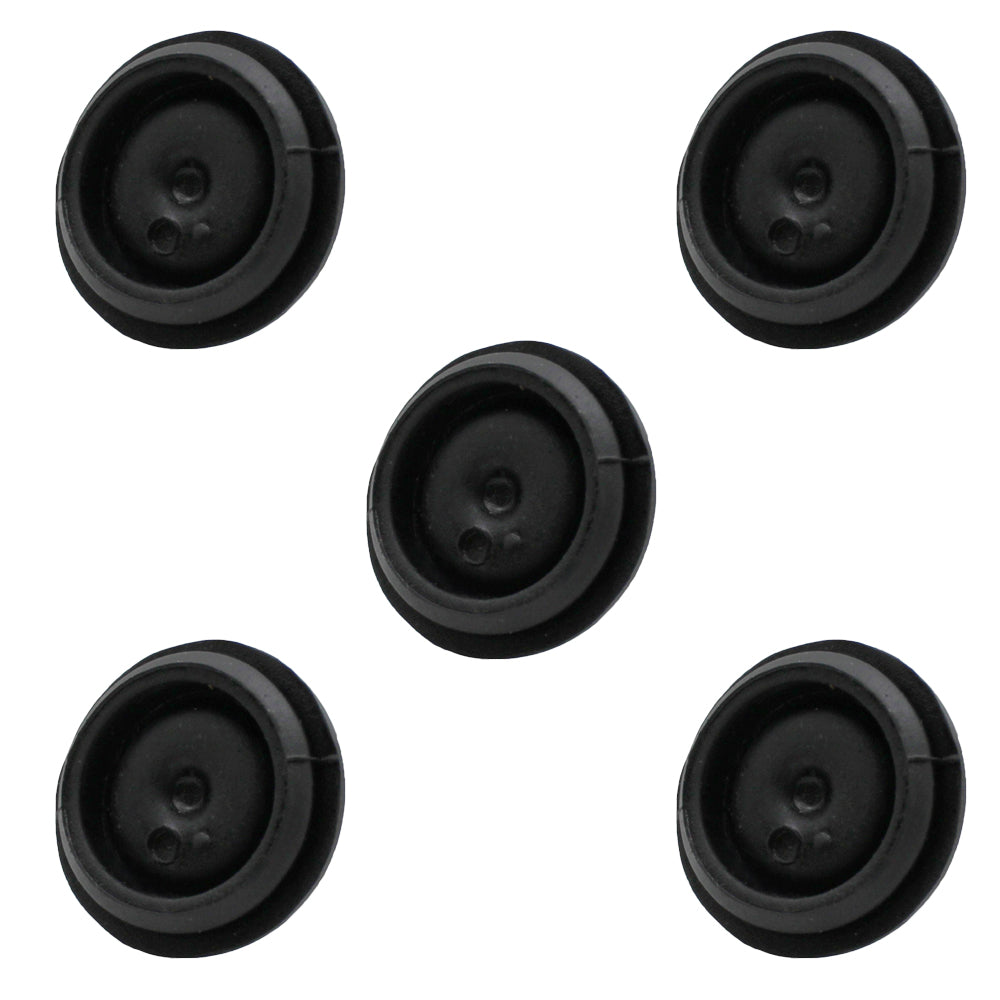 (5) New Black Rubber Grease Plug Hub Dust Caps Fits AL-KO Trailer Camper RV Axle
