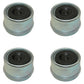 (4) 1.98" EZ Lube Grease Trailer Hub Cover Dust Cap w Rubber Plug FREE SHIPPING