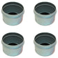 (4) 1.98" EZ Lube Grease Trailer Hub Cover Dust Cap w Rubber Plug 21-41-1