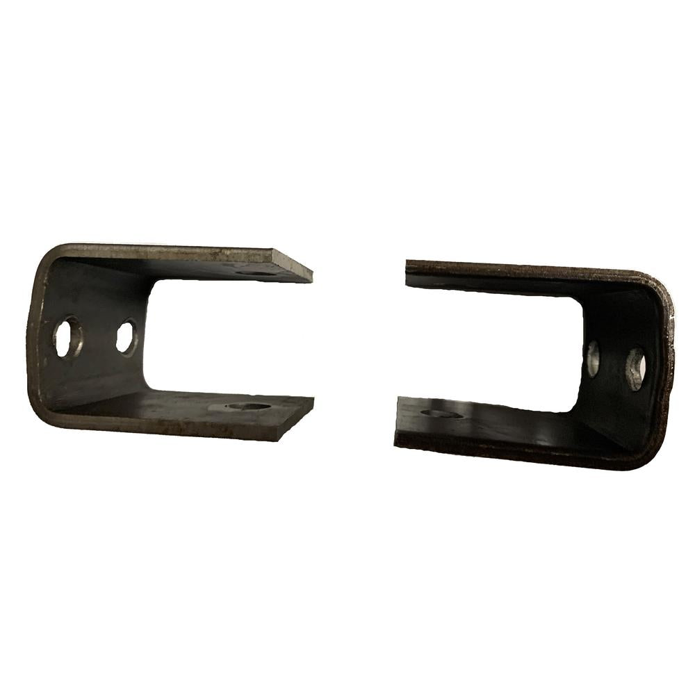 Weld On Utility Trailer Double-Eye Leaf Spring Hanger Kit - Single Axle