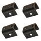 Four Front/Rear Hangers for Double-Eye Springs 2-3/8" x 3" x 1-7/8" x 9/16"