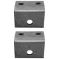 (2) Two Steel Weld-On Hangers for Single Axle Trailer 1-3/4" Leaf Spring Axle