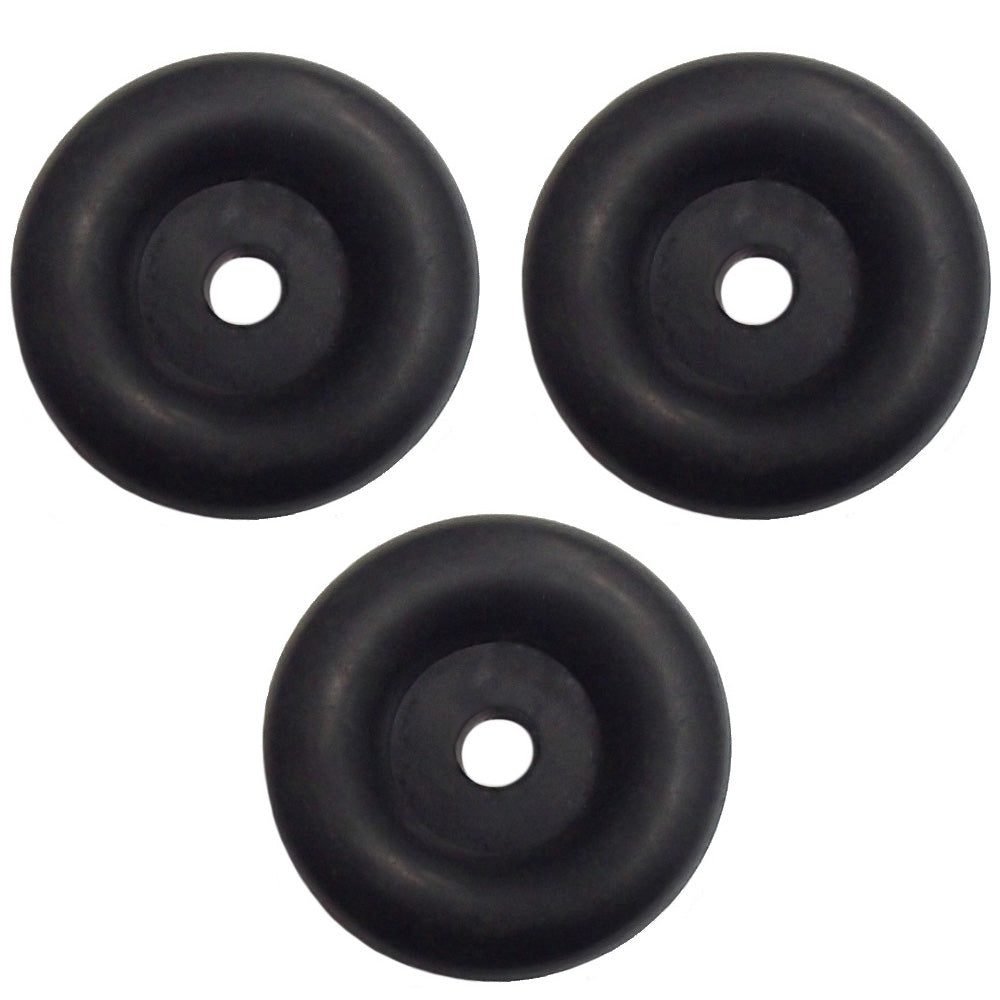 3 Rubber Bumpers for Trailer Ramp Door Truck 2.5" Round Replacement Cargo Stop