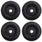 (4 PACK)- Cargo Trailer Ramp Door Stop Guard Black Rubber Bumper 2.5" Round