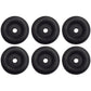 (6) Black Rubber Bumper 2.5" Round Boat Dock Cargo Trailer Ramp Door Stop Guard