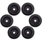 (6) Black Rubber Bumper 2.5" Round Boat Dock Cargo Trailer Ramp Door Stop Guard