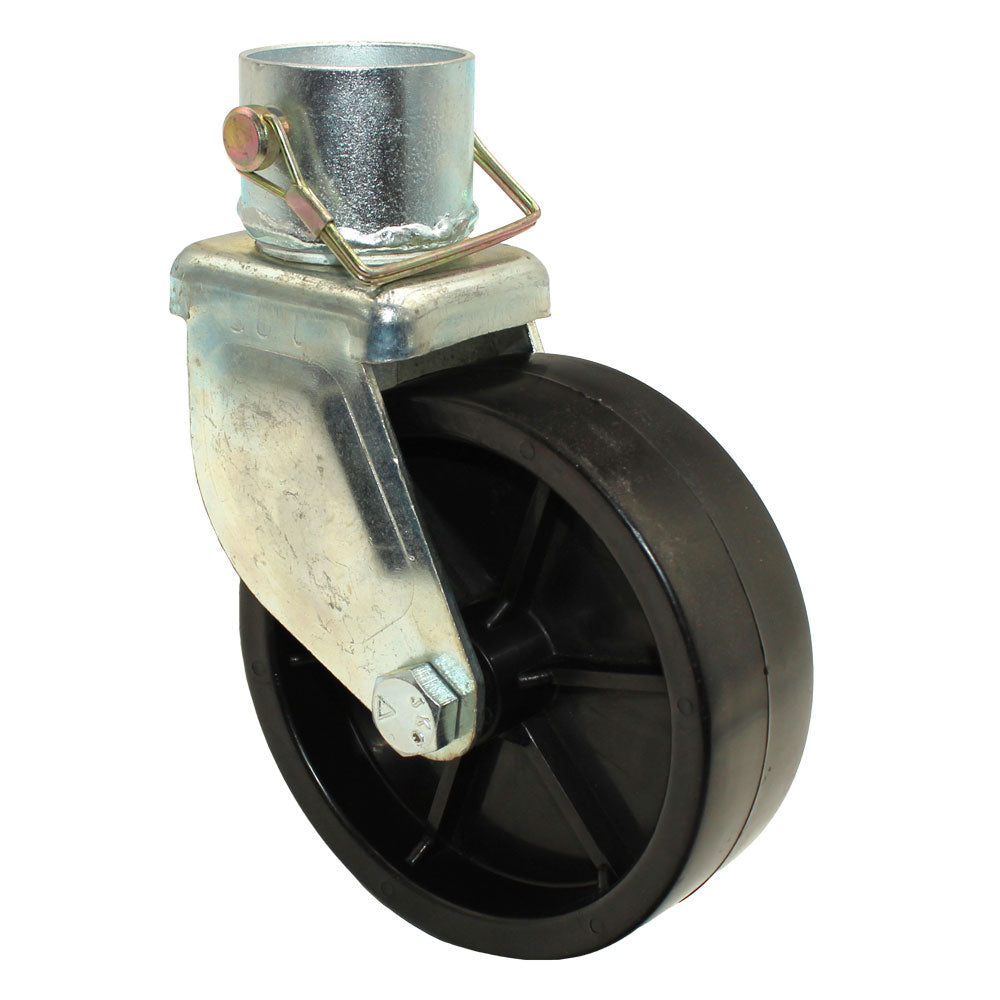 New 6" Trailer Swirl Jack Caster Wheel With Pin Boat Hitch Replacement Removable