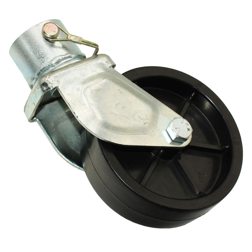 Boat Hitch Replacement 1200 lbs 6" Trailer Swirl Jack Caster Wheel w/ Safety Pin