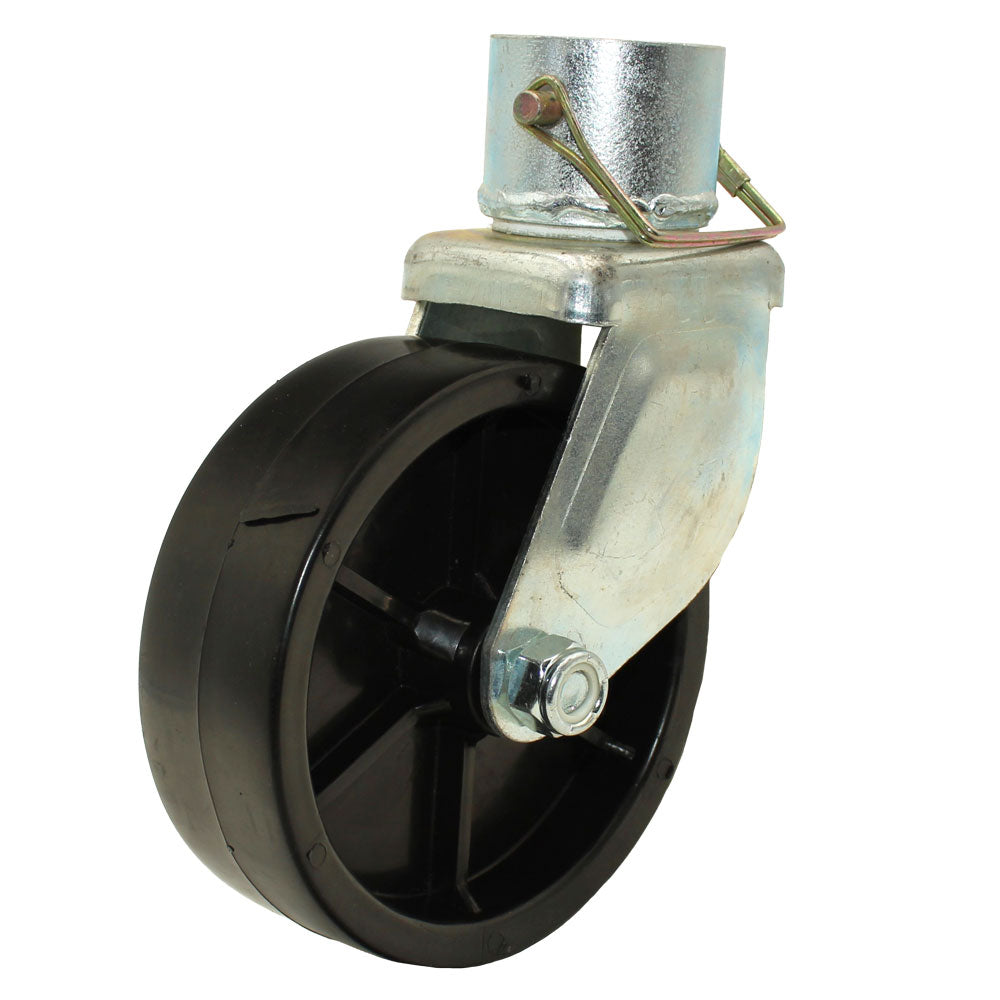 1200lbs 6" Trailer Swivel Jack Caster Wheel w/ Safety Pin Boat Hitch Replacement