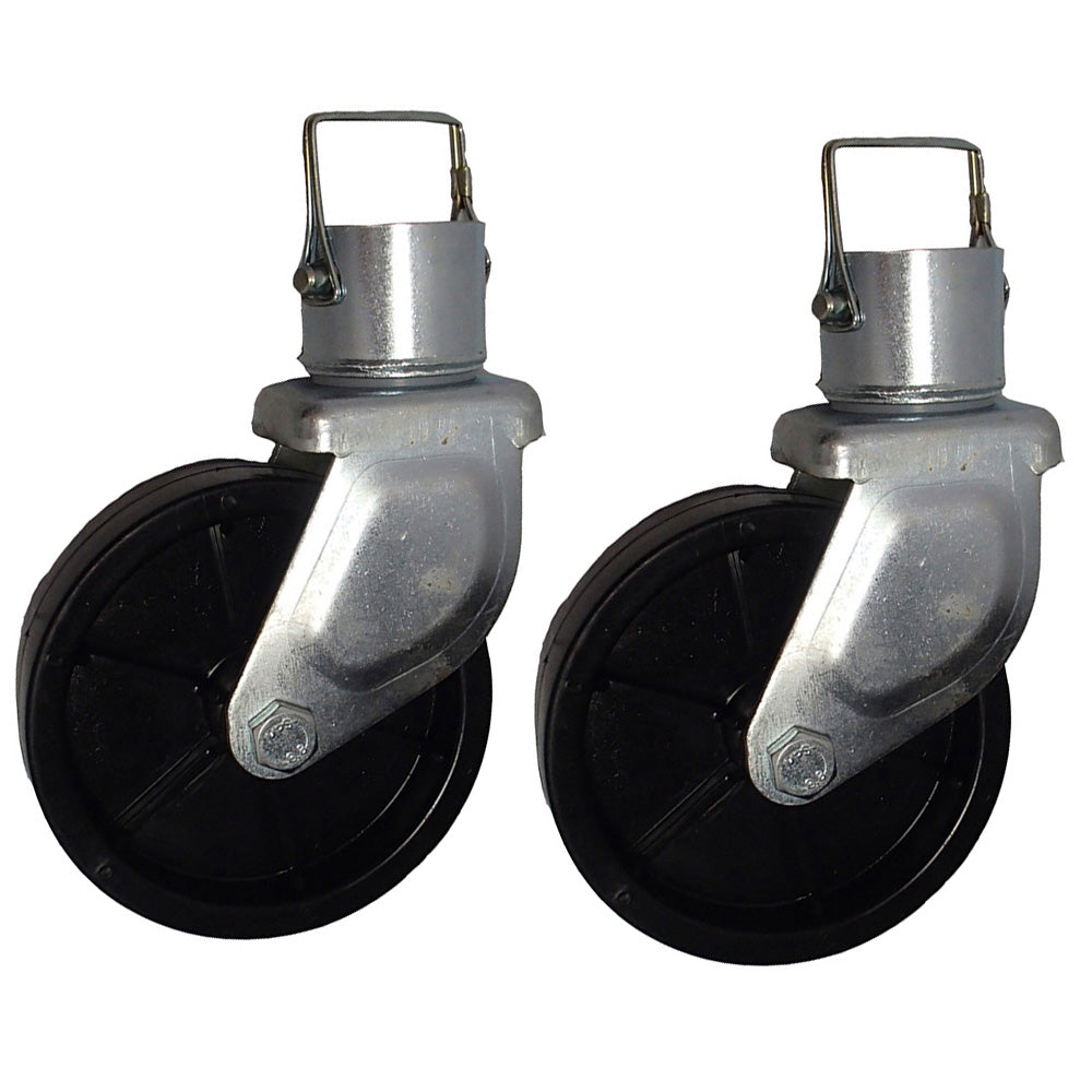2 Pc Trailer Jack Swivel Caster Wheel 6 x 2 With Pin Boat Hitch Replacement