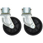 Qty 2: 6" Trailer Swirl Caster Wheel with Pin Fits Universal Products