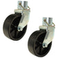 Two (2) 6" Trailer Swirl Jack Caster Wheels w/ Safety Pin 1200 lbs - Boat Hitch