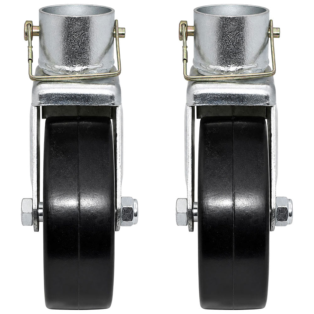 Two (2) 6" Trailer Swirl Jack Caster Wheels w/ Safety Pin 1200 lbs - Boat Hitch