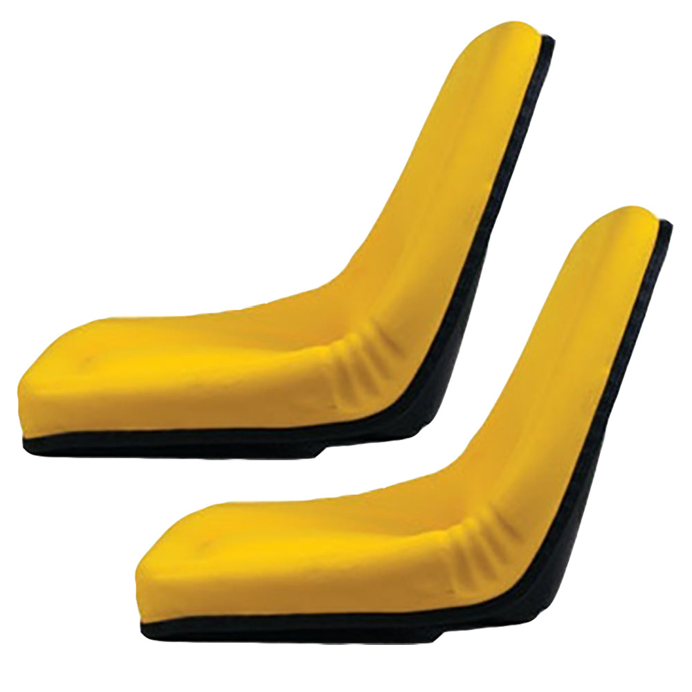 Two Yellow Michigan Seats Fits John Deere Fits Gator Lawn Tractor