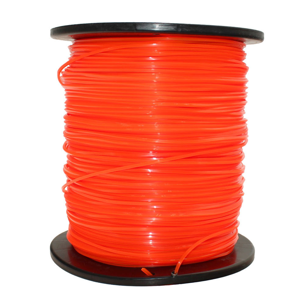 5 lb .095" Square Orange Commercial Trimmer Line Spool Roll Fits Echo Fits Stihl