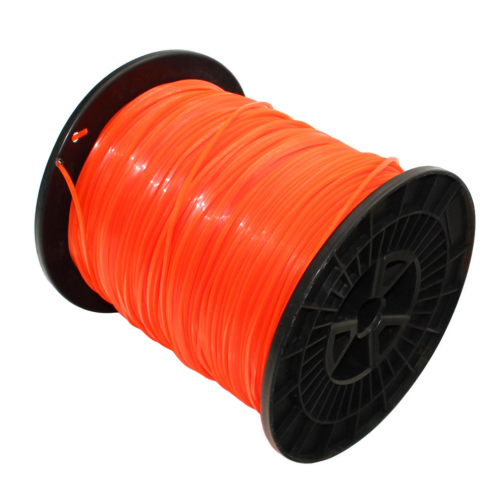 5 lb .095" Square Orange Commercial Trimmer Line Spool Roll Fits Echo Fits Stihl