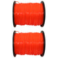 2PK 5lb .095 Square Red Commercial String Trimmer Line Spool Echo Fits Stihl Red