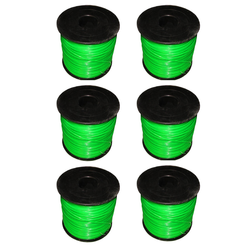 Qty 6: Green Commercial Trimmer Line
 Fits Universal Products Replaces 095GRSP