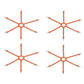 4PK Tire Chain 0218 Light Truck Rubber Adjuster Spider Bungee Fits 18"-25" Rims
