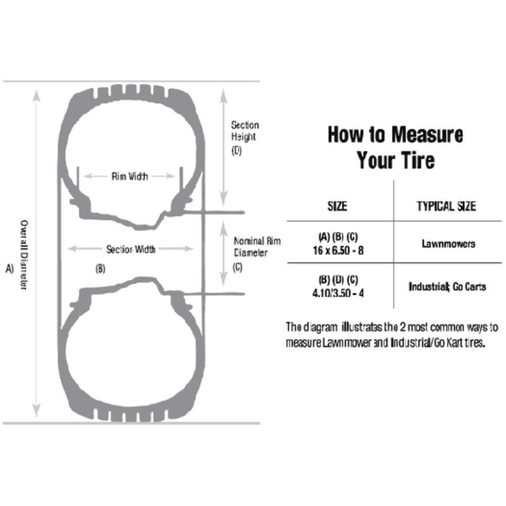 5190361 Saw Tooth Gripping Performers 4.1/3.5 x 6 Tire made for Carlisle
