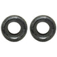 Set of 2 Turf Tires 16x6.50-8 Tubeless 4-Ply Commercial Walk Behind Lawn Mowers