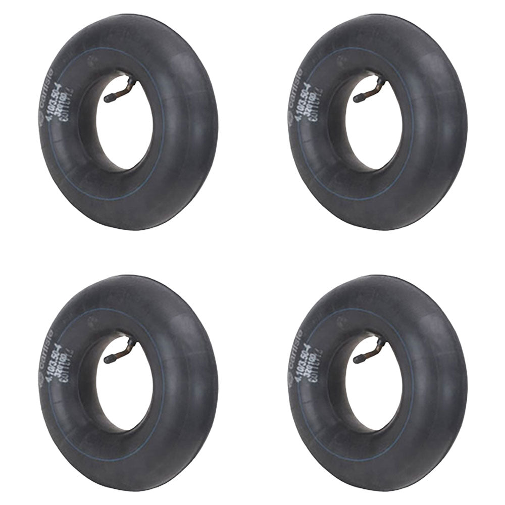 (4-Pack) Tire Inner Tube 4.10/3.50-4 with TR87 L-Stem for Carlisle Part 320100