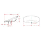Yellow Padded Pan Seat Fits Universal Products Replaces TS1200YEL