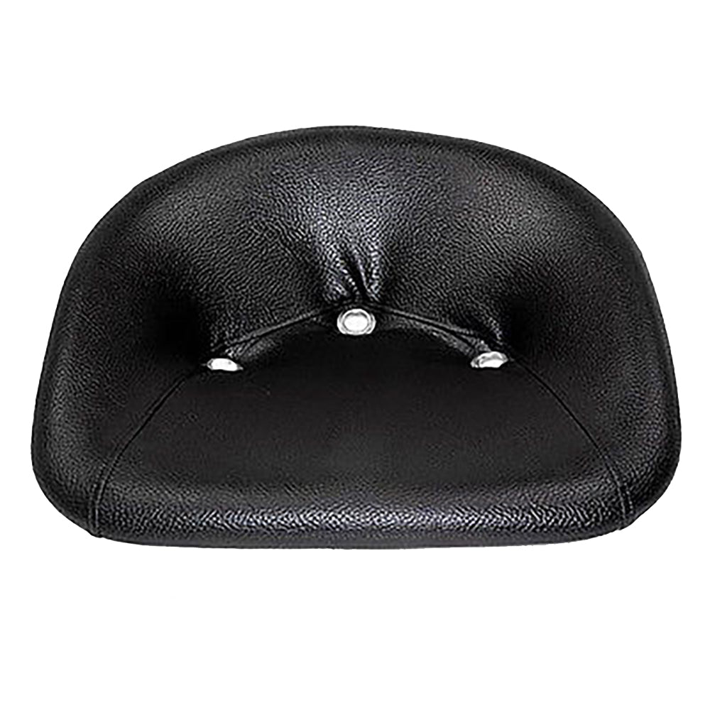 Universal Padded Pan Seat made of Steel & Black Vinyl Leatherette 2 Bolt, 3 Hole
