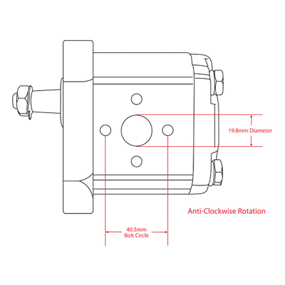 Hydraulic Pump Fits Hesston-Fiat Replaces 1901324
