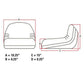 Yellow Low Back Seat Fits John Deere Replaces TY15861