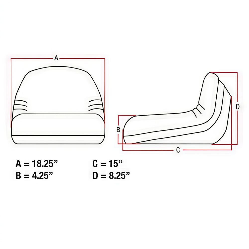 Yellow Low Back Seat Fits John Deere Replaces TY15861
