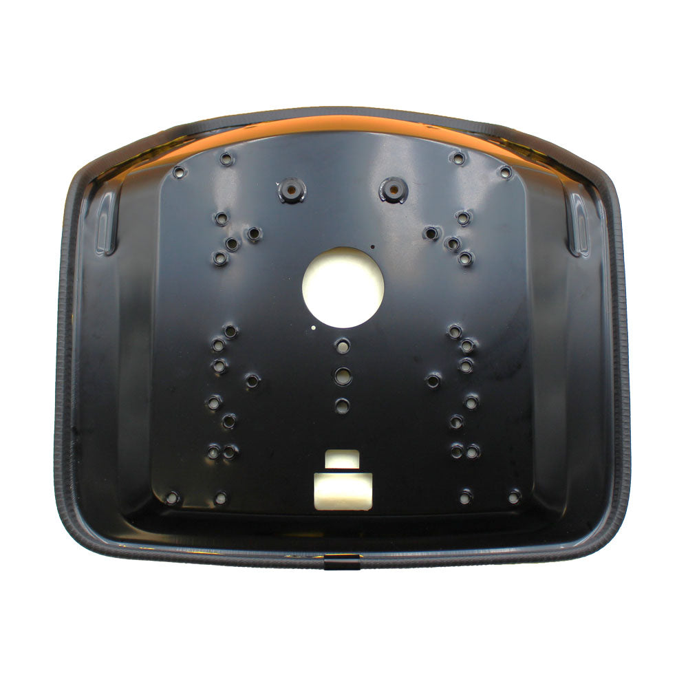135001YE Yellow High-Back Pan Seat for Forklifts Backhoes Compact Tractors Turf