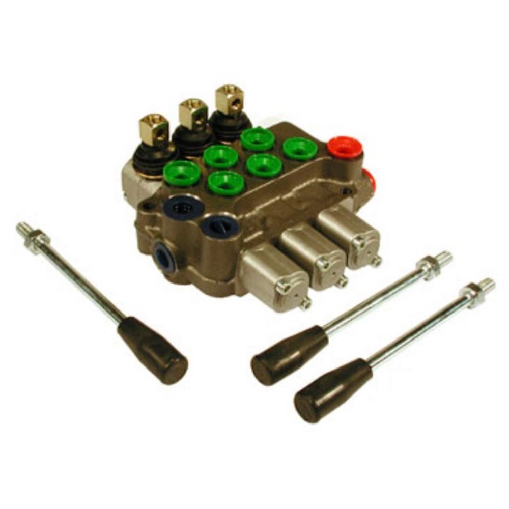 VFG1005 New Universal Hydraulic Control Valve 3/8" BSP 3 Spool Open Center