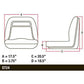 Set of 2-18" Seats Fits John Deere Fits Gator 4X2 4X4 4X6 Trail Worksite Turf