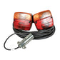 Universal Magnetic Trailer Light Kit w/ Fits Case 39' Cable 7 Pin Plug