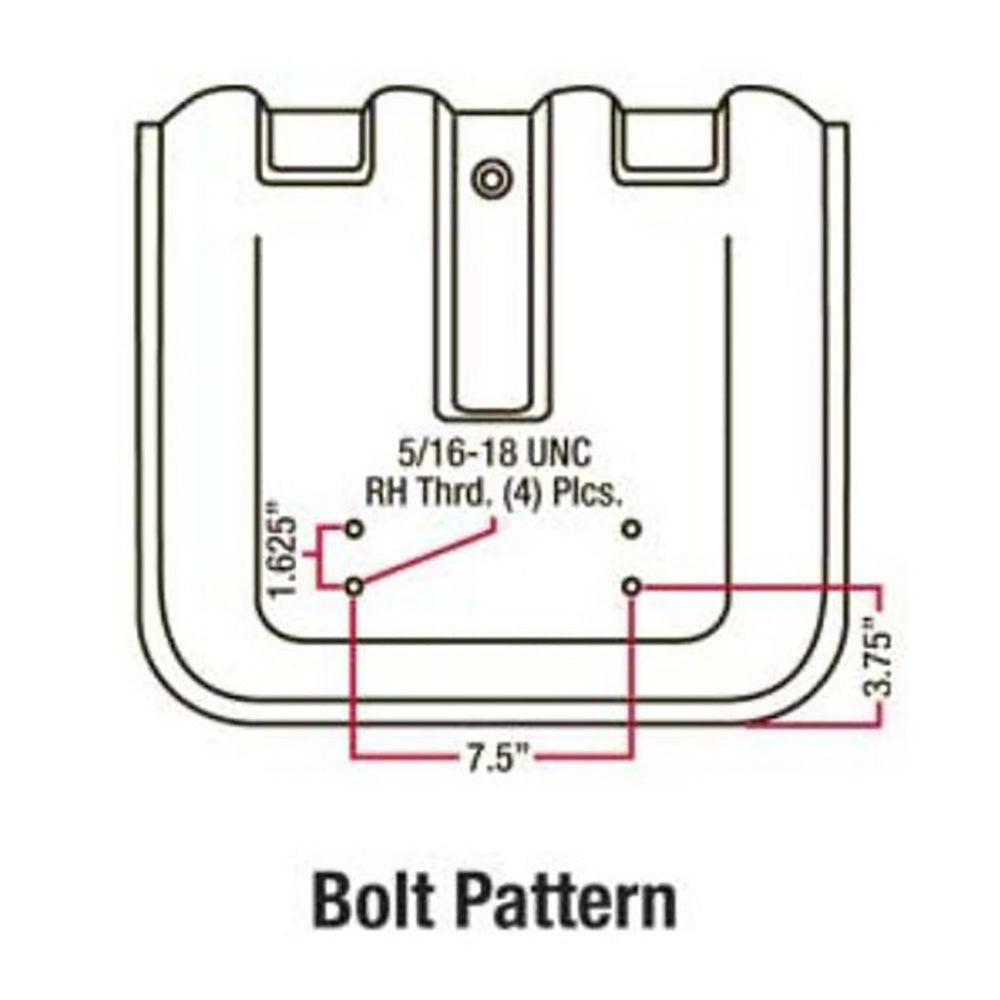 16" Narrow Flip Style Seat Fits Universal Products Replaces BS3000-1H