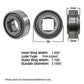 AA14878 Tractor Pre-Lube Cylindrical Disc Bearing Square Bore 9C16 DC208TT8