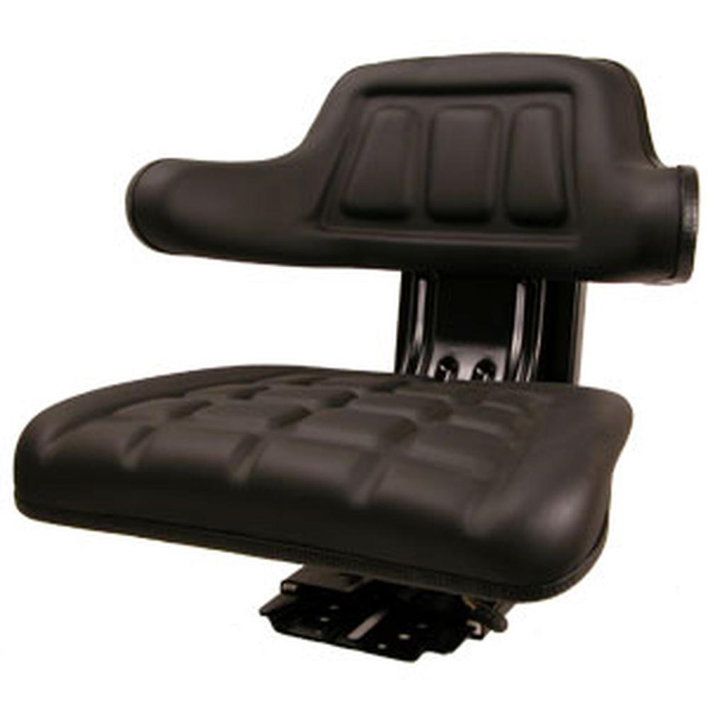 Black Wrap Around Seat with Arms Fits Massey Ferguson Replaces 193451M1