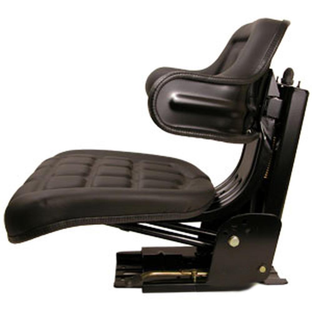 UNIVERSAL Tractor Seat BLACK Fits Allis Chalmers White Oliver MM METAL BASE!