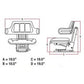 Universal Black Seat With Suspension Track and Adjustment Agnle