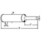 WD98 Horizontal Exhaust Muffler for Wisconsin Robbins A T THD THDM T Fits JD