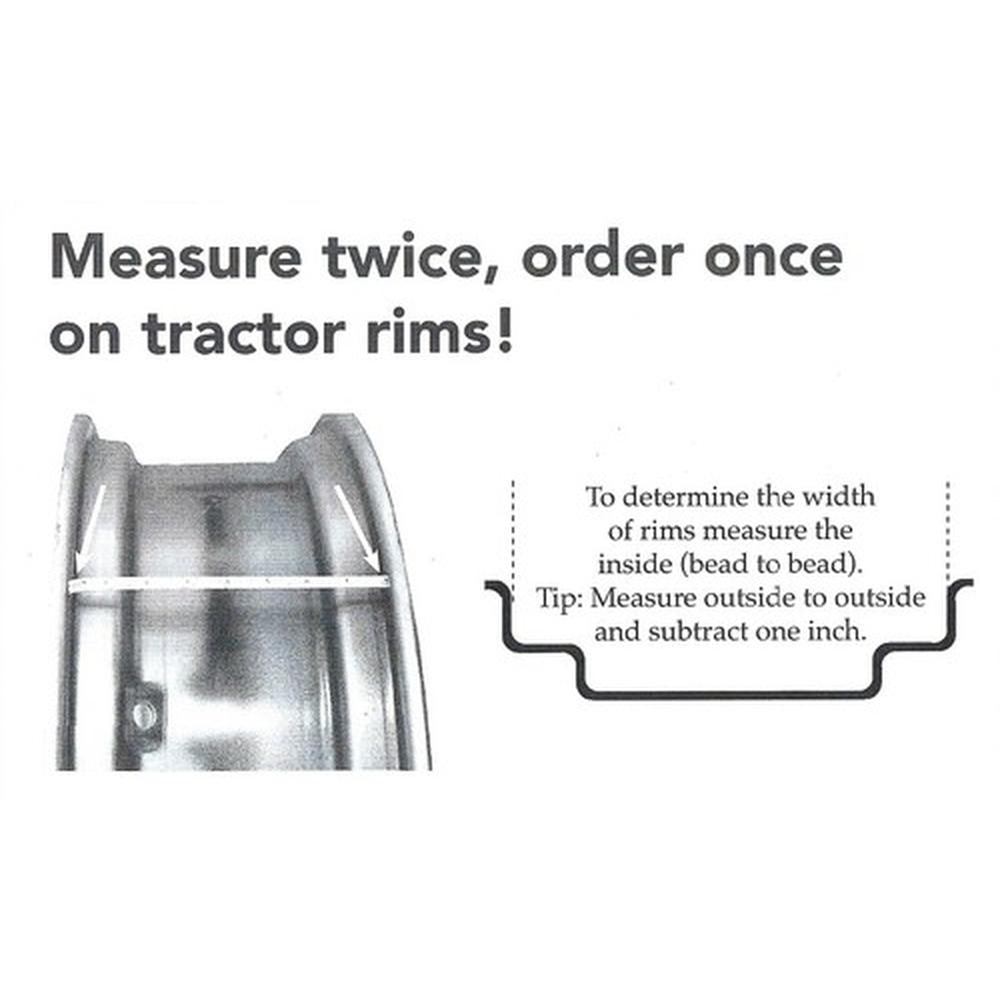 11" x 28" 4 Rail Rear Rim Fits Massey Ferguson Fits Allis Chalmers Fits Ford Fit