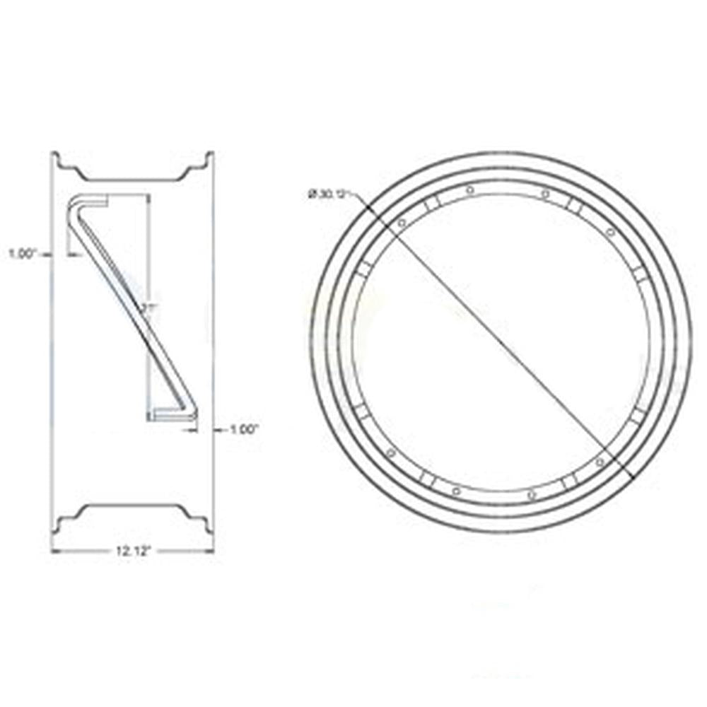 PAR11284 Rim Power Adjust Wheel 11 X 28 Fits Allis Chalmers