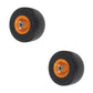 2PK FLAT FREE SOLID TIRE FITS SCAG MOWERS FRONT CASTER WHEEL 9X3.50-4 48307