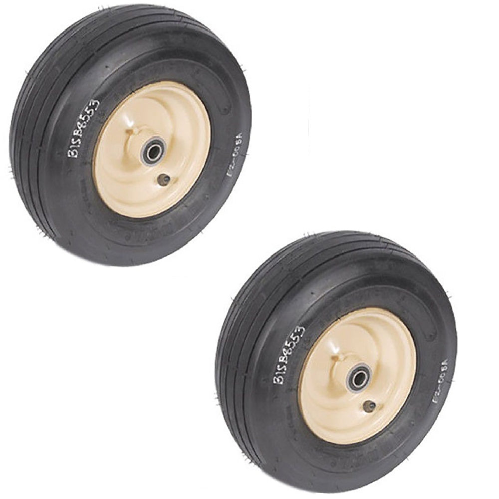 Qty 2: 13 x 5 x 6 Tubeless Tan Wheel Fits Woods Replaces 70191