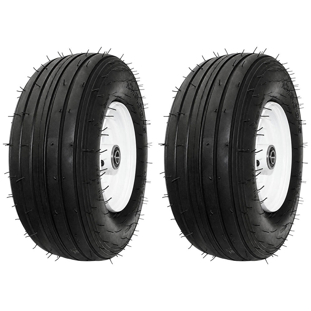 Qty 2: 13 x 5 x 6 Tubeless Tan Wheel Fits Universal Products Replaces 8573