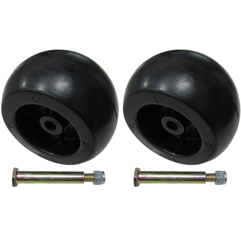 2 Heavy Duty Riding Lawn Mower Deck Wheels & Bolts Fits Craftsman 133957 193406