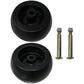 2 Pack Mower Deck 753-04856A Wheels & Bolts for MTD Fits Cub Cadet RZT54 RZT50 R