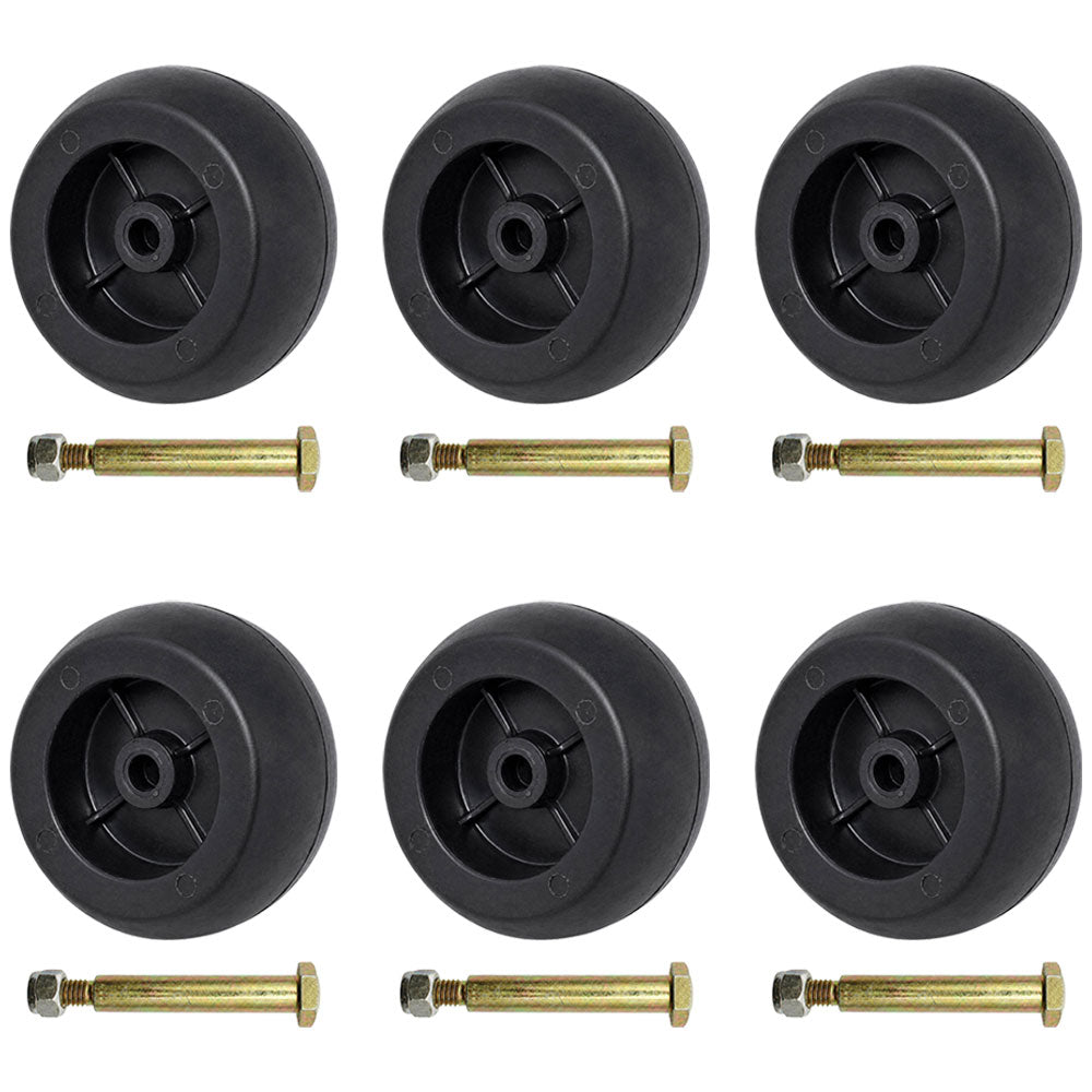 6PK Heavy Duty Mower Deck Wheels Bolts for RZT50 RZT54 LT1050 SLT1554 753-04856A